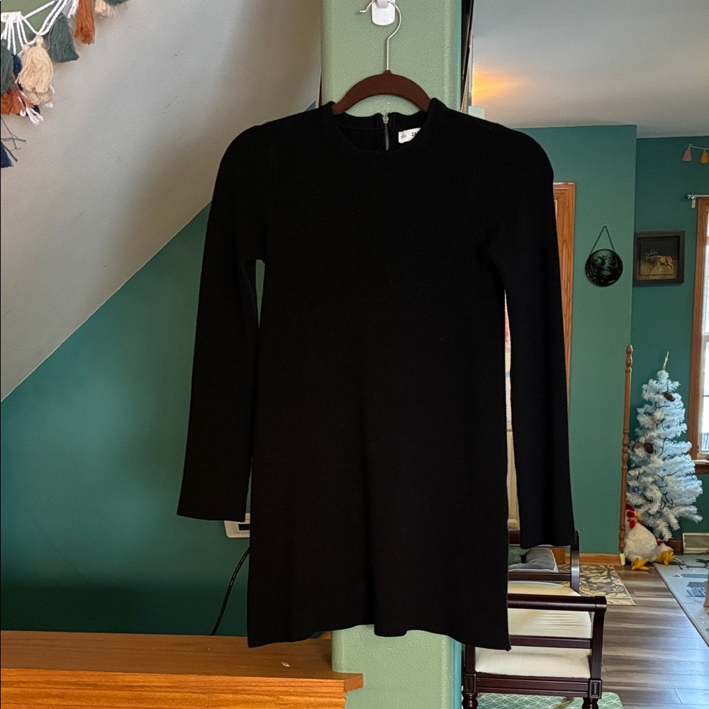 Zara Black Knit Top